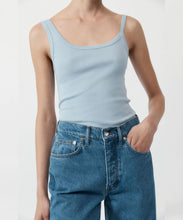 Load image into Gallery viewer, mid rise wide leg jean DENIM BLUE

