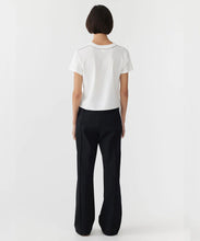 Load image into Gallery viewer, twill stripe detail pant BLACK / WHITE
