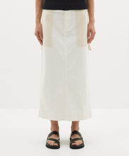 Load image into Gallery viewer, cotton twill utility skirt UNDYED
