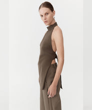 Load image into Gallery viewer, high neck tunic OLIVINE
