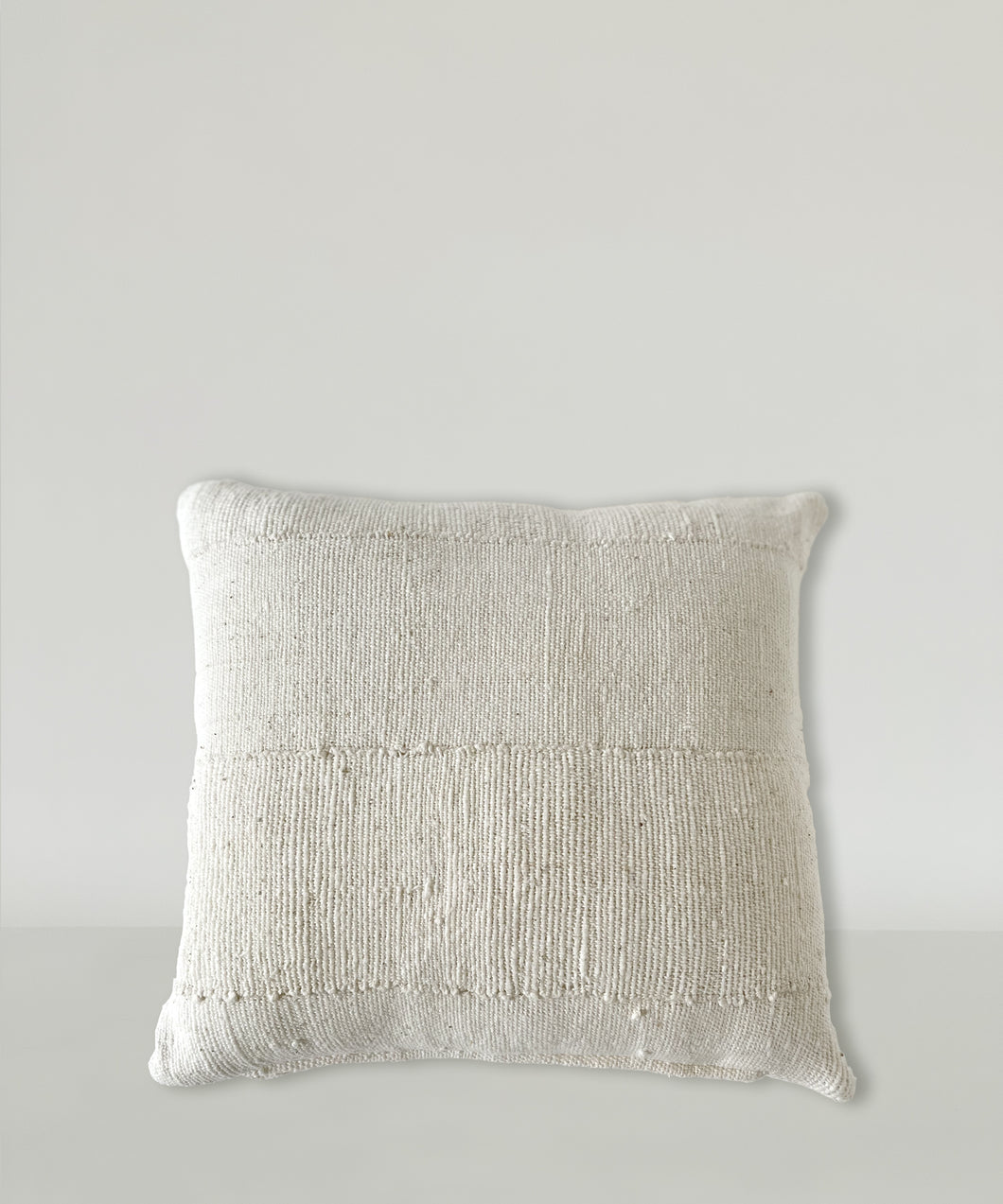 african mud cloth cushion - NATURAL
