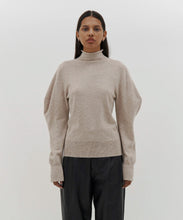 Load image into Gallery viewer, 30% off with code TAKE30 - engineered turtle neck knit OATMEAL
