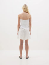 Load image into Gallery viewer, stretch cotton tennis short WHITE
