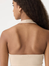 Load image into Gallery viewer, rib halter neck top DUNE
