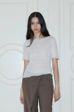 Load image into Gallery viewer, square knit tee OFF WHITE
