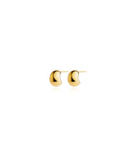Load image into Gallery viewer, egg stud earrings GOLD
