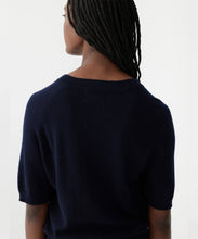 Load image into Gallery viewer, wool cashmere knit t shirt INK
