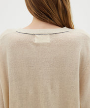 Load image into Gallery viewer, cotton linen fine knit t shirt HAZELNUT

