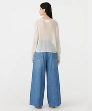 Load image into Gallery viewer, superfine mohair cropped knit NATURAL
