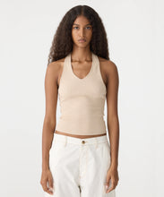 Load image into Gallery viewer, rib halter neck top DUNE
