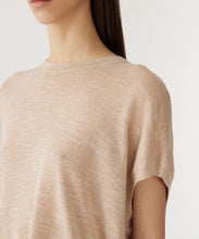 Load image into Gallery viewer, cotton linen slouch knit tank OATMEAL
