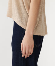 Load image into Gallery viewer, cotton linen slouch knit tank OATMEAL
