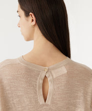 Load image into Gallery viewer, cotton linen slouch knit tank OATMEAL
