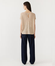 Load image into Gallery viewer, cotton linen slouch knit tank OATMEAL
