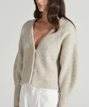 Load image into Gallery viewer, the agnes mohair cardigan OATMEAL
