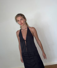 Load image into Gallery viewer, open halter top BLACK
