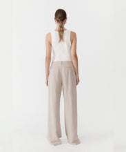 Load image into Gallery viewer, linen overlap waist trousers NATURAL
