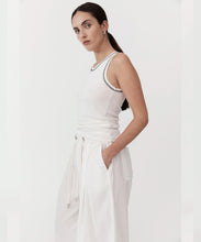 Load image into Gallery viewer, relaxed drawstring pants WHITE
