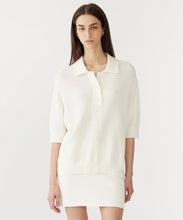 Load image into Gallery viewer, textured cotton pique polo NATURAL
