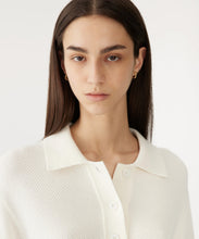 Load image into Gallery viewer, textured cotton pique polo NATURAL
