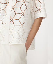 Load image into Gallery viewer, cotton lace shirt WHITE
