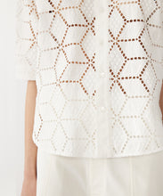 Load image into Gallery viewer, cotton lace shirt WHITE
