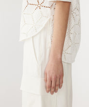 Load image into Gallery viewer, cotton lace shirt WHITE
