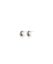 Load image into Gallery viewer, egg stud earrings SILVER
