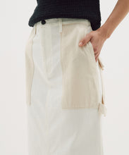 Load image into Gallery viewer, cotton twill utility skirt UNDYED
