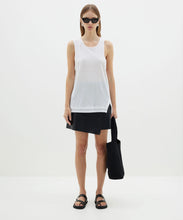 Load image into Gallery viewer, superfine layered tank WHITE
