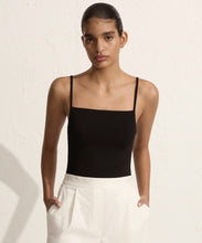 Load image into Gallery viewer, square neck knit top BLACK
