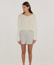 Load image into Gallery viewer, loose long sleeve knitted top WHITE
