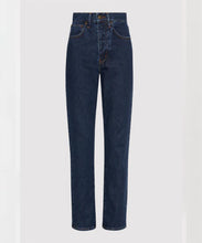 Load image into Gallery viewer, high waist crop straight jeans INDIGO
