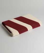 Load image into Gallery viewer, erin pool towel in MAROON &amp; BUTTER
