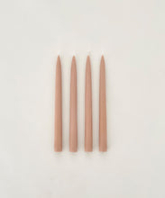 Load image into Gallery viewer, 4 chandelles - tapered candles SABLE
