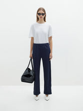 Load image into Gallery viewer, twill stripe detail pant INK / WHITE
